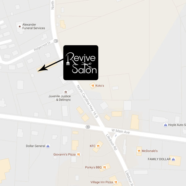 Revive Salon Location Map
